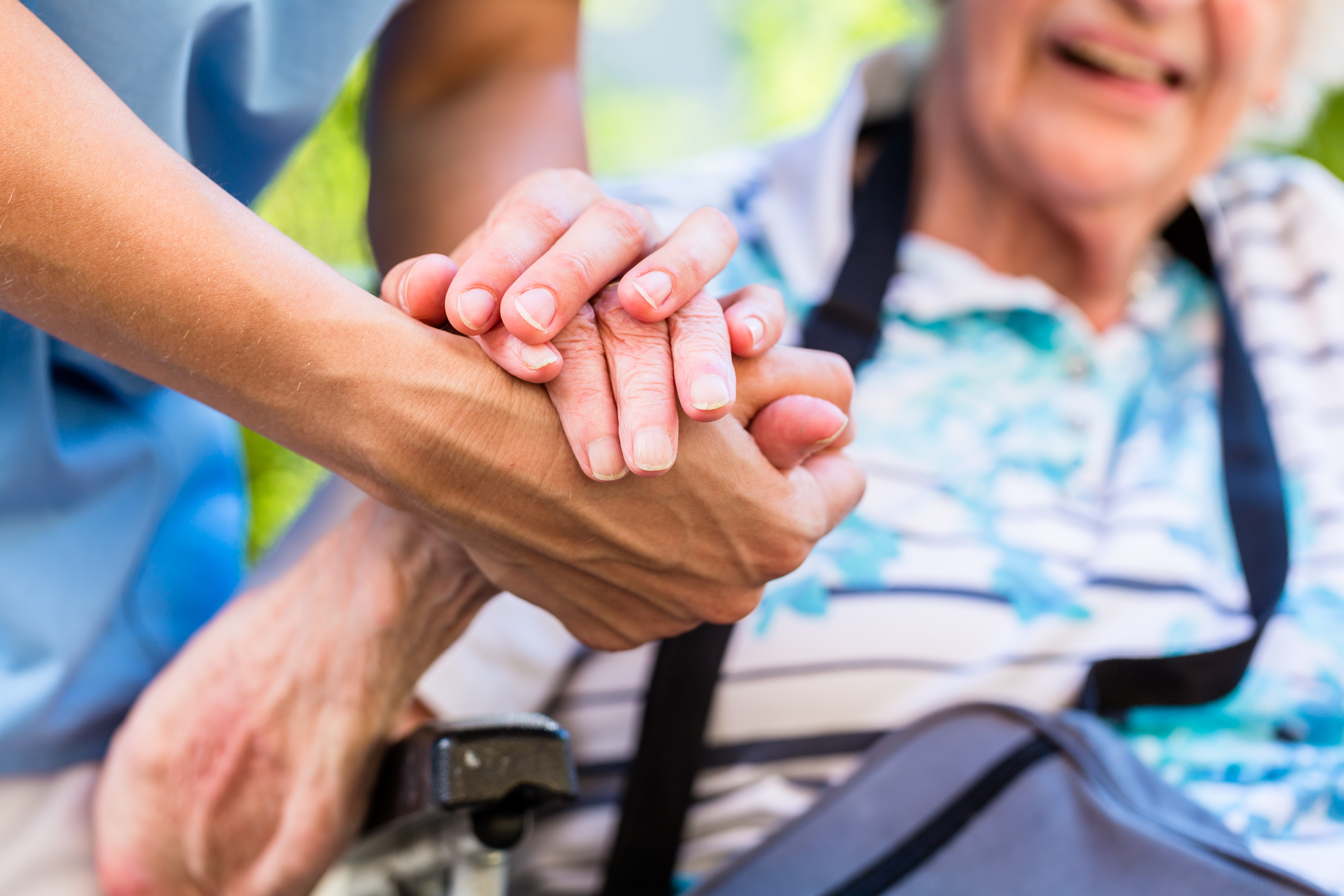 PSW caregiver with resident